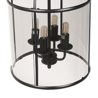 Hanglamp Pimpernel 5972ZW zwart met rookglas Ø25 cm