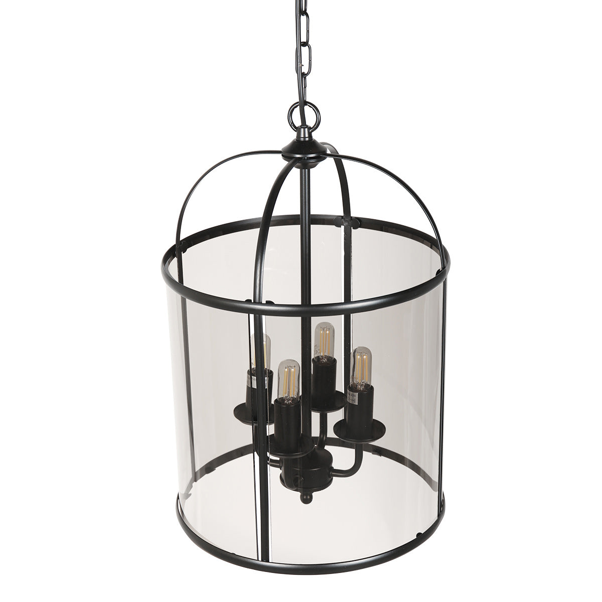 Hanglamp Pimpernel 5972ZW zwart met rookglas Ø25 cm