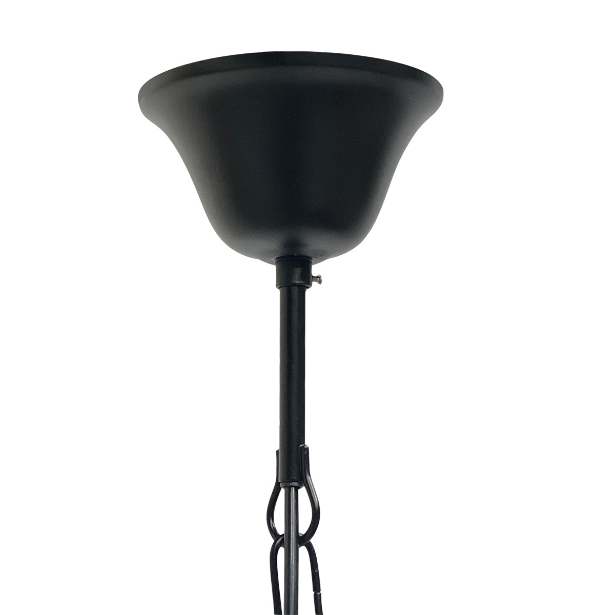 Hanglamp Pimpernel 5972ZW zwart met rookglas Ø25 cm