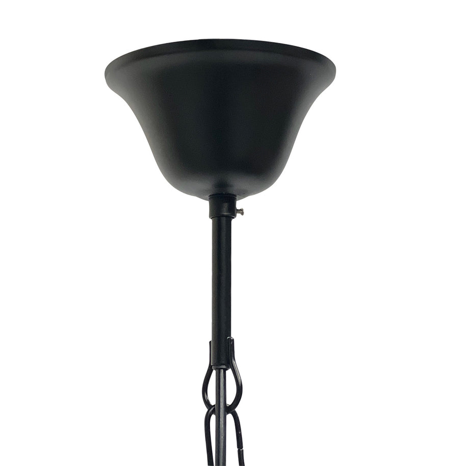 Hanglamp Pimpernel 5972ZW zwart met rookglas Ø25 cm