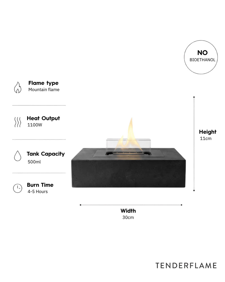 Daisy Natural Concrete Black