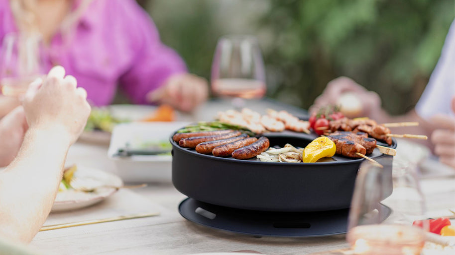 Onyx Mesa tafel-vuurschaal/grill zwart