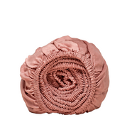 Tencel hoeslaken (90x200) terra roze
