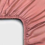 Tencel hoeslaken (90x210) terra roze