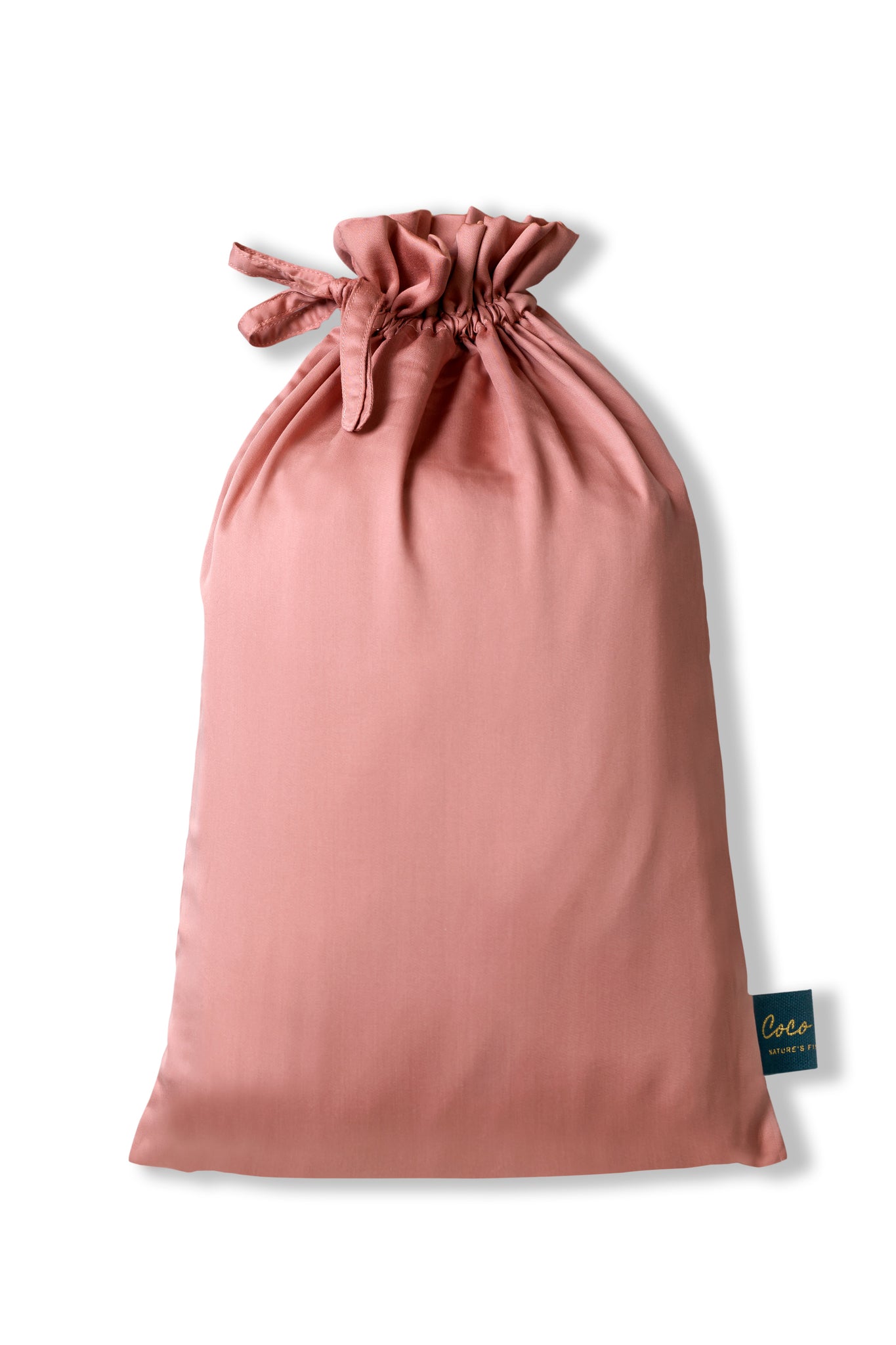 Tencel hoeslaken (90x210) terra roze