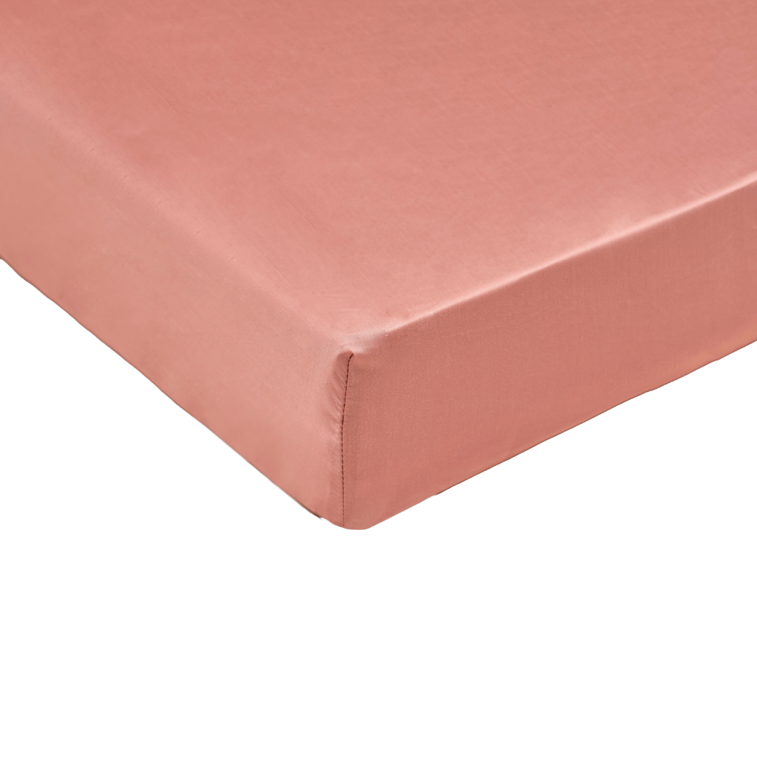 Tencel topper hoeslaken (180x200) terra rose