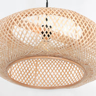 Hanglamp Maze 7505ZW – Beige bamboe lamp met rustige uitstraling