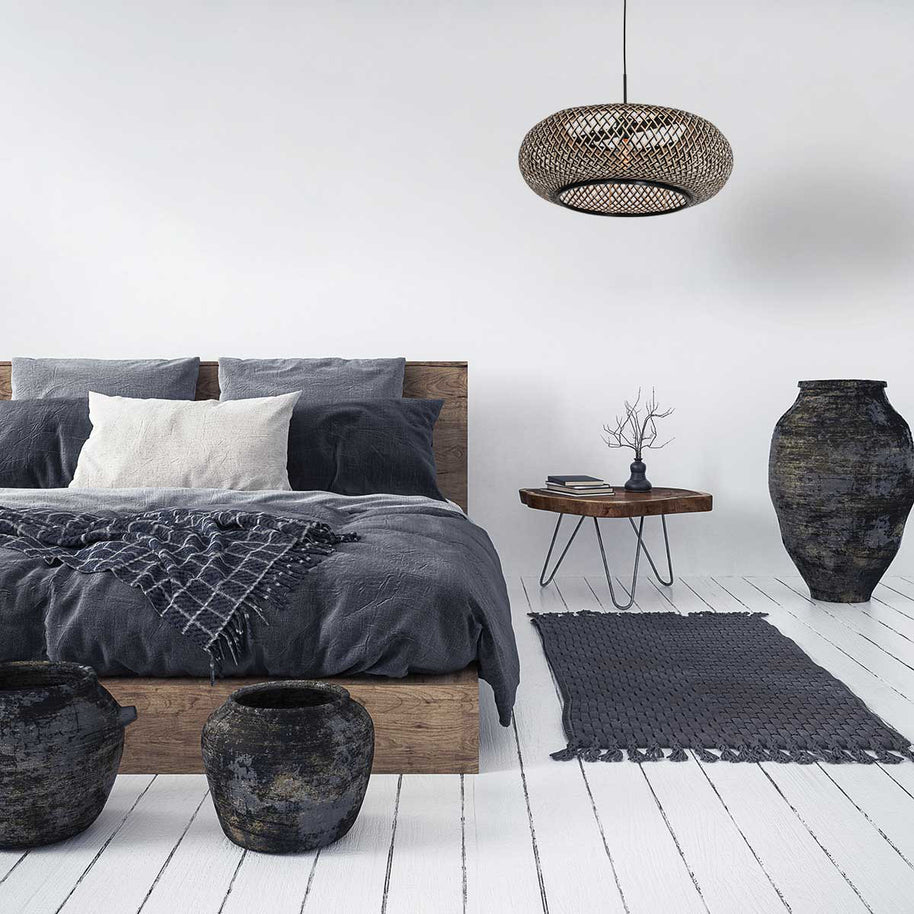 Hanglamp Maze 7506ZW – Bamboe designlamp met sfeervol lichtspel