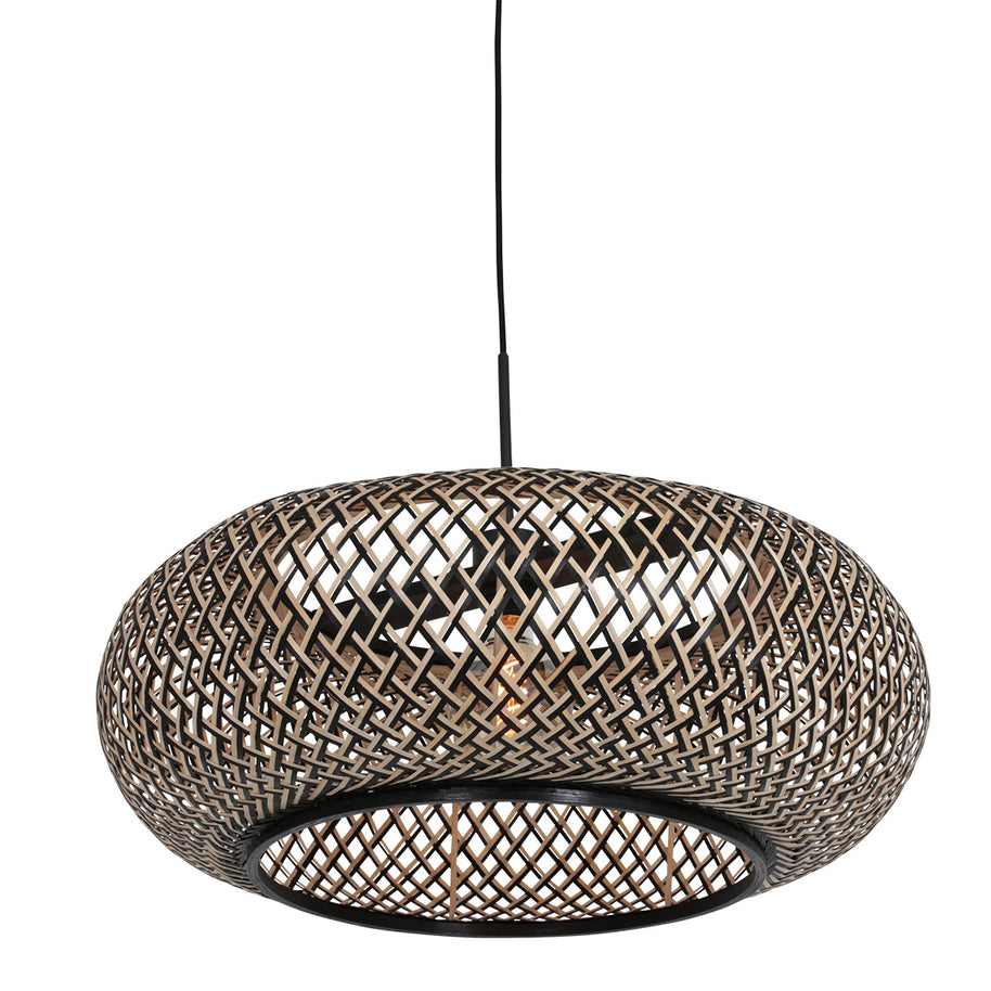 Hanglamp Maze 7506ZW – Bamboe designlamp met sfeervol lichtspel