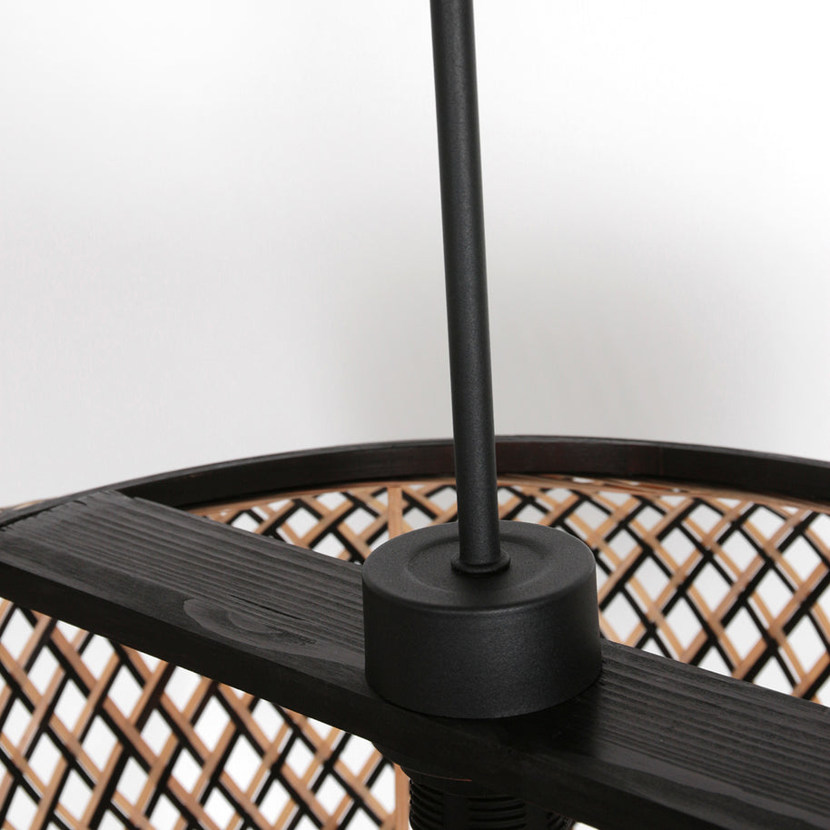 Hanglamp Maze 7506ZW – Bamboe designlamp met sfeervol lichtspel