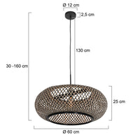 Hanglamp Maze 7506ZW – Bamboe designlamp met sfeervol lichtspel