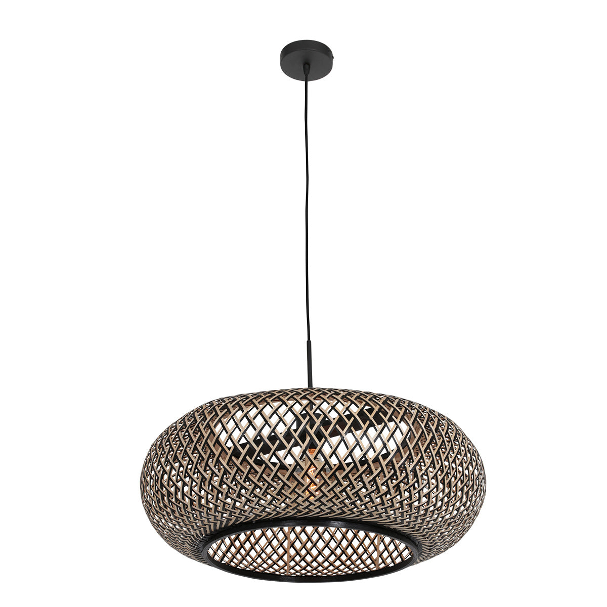 Hanglamp Maze 7506ZW – Bamboe designlamp met sfeervol lichtspel