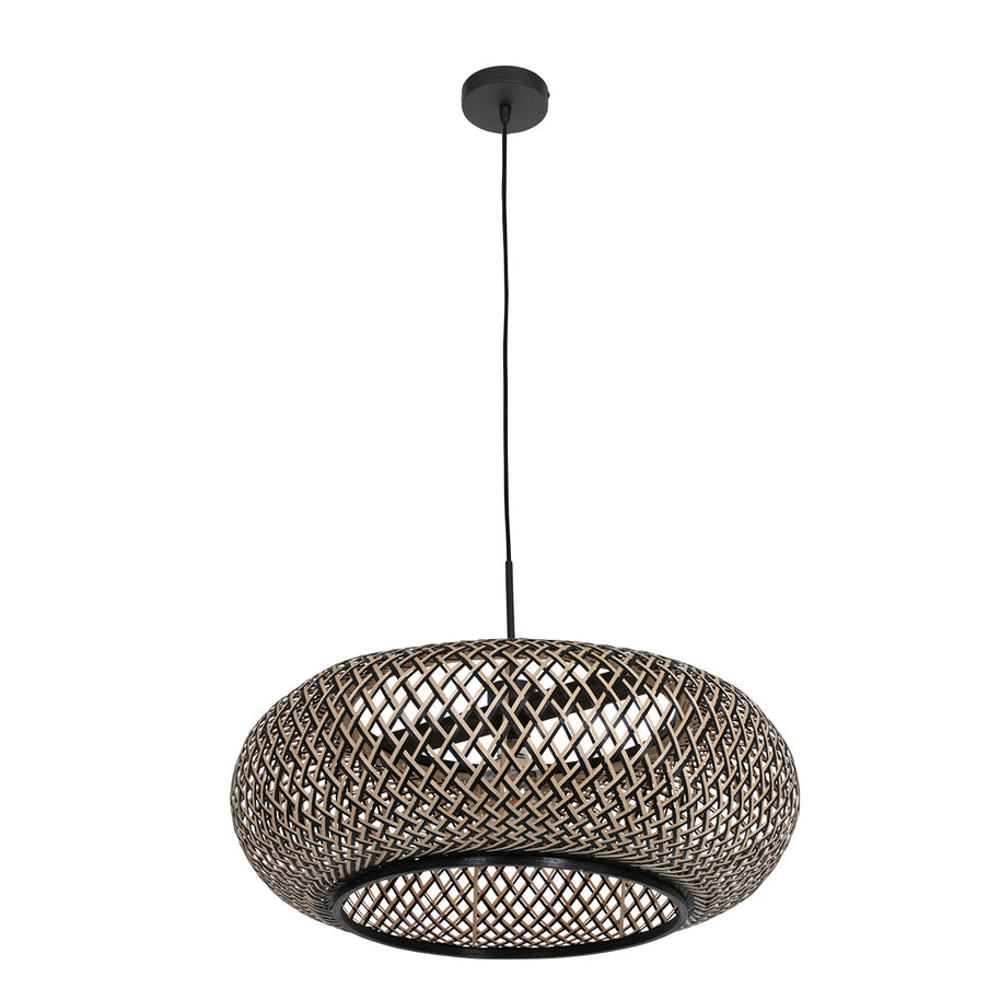 Hanglamp Maze 7506ZW – Bamboe designlamp met sfeervol lichtspel