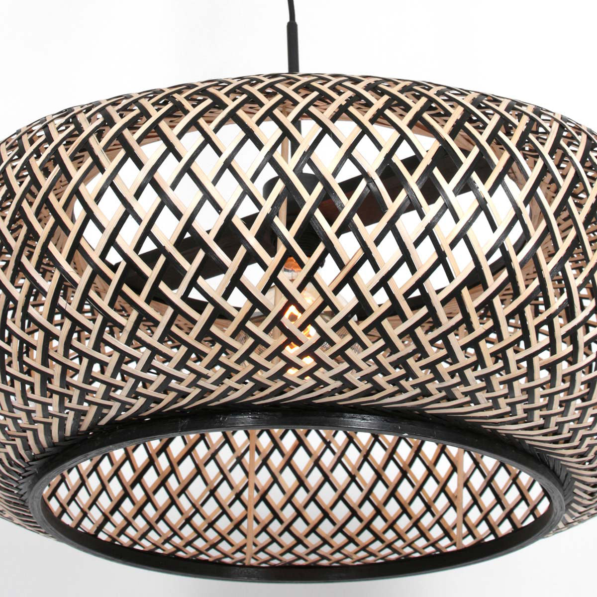 Hanglamp Maze 7506ZW – Bamboe designlamp met sfeervol lichtspel