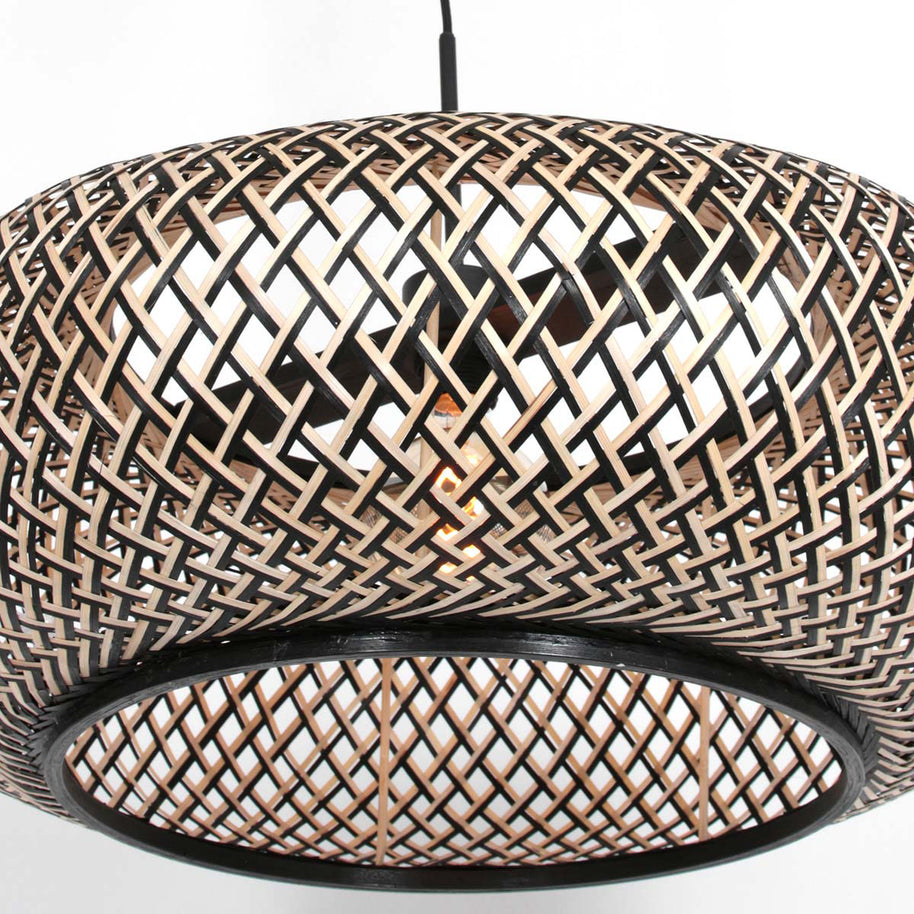 Hanglamp Maze 7506ZW – Bamboe designlamp met sfeervol lichtspel