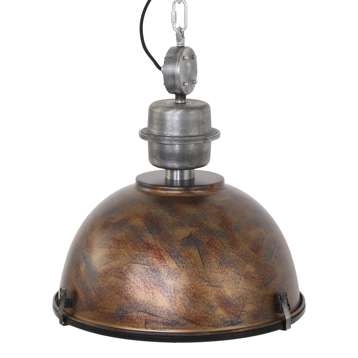 Hanglamp Bikkel 7586B, robuuste bruine lamp met stoere uitstraling