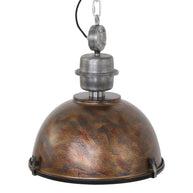 Hanglamp Bikkel 7586B, robuuste bruine lamp met stoere uitstraling
