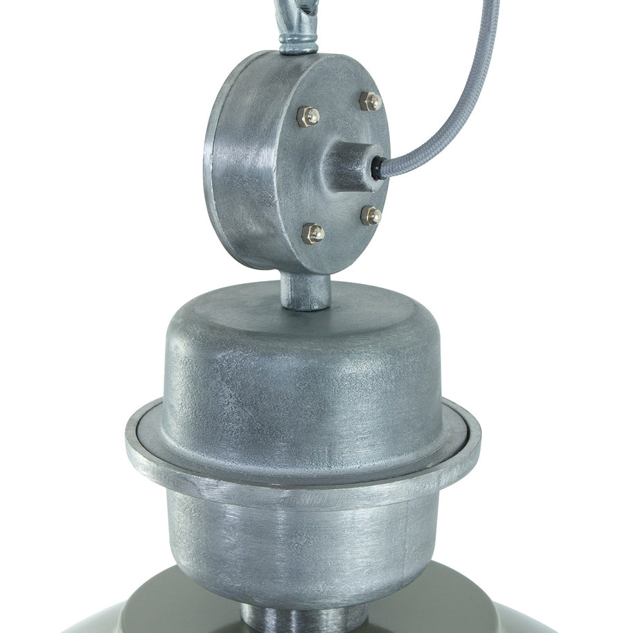 Hanglamp Bikkel 7586G stoere groene lamp met industrieel karakter