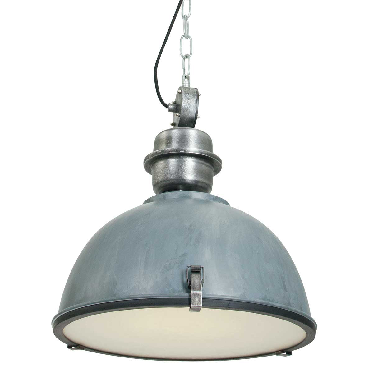 Hanglamp Bikkel 7586GR robuuste grijze lamp met karakter