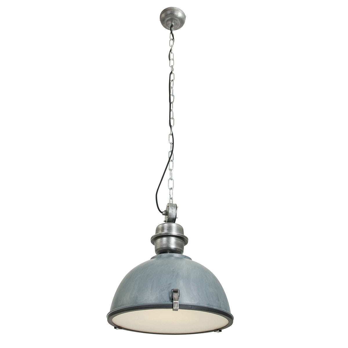 Hanglamp Bikkel 7586GR robuuste grijze lamp met karakter