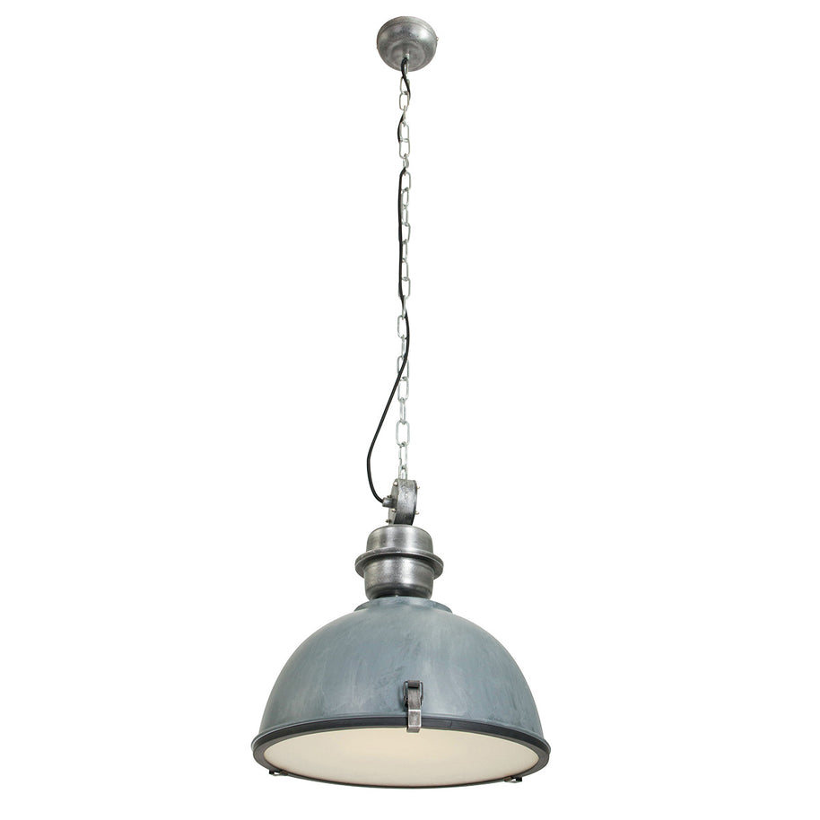 Hanglamp Bikkel 7586GR robuuste grijze lamp met karakter