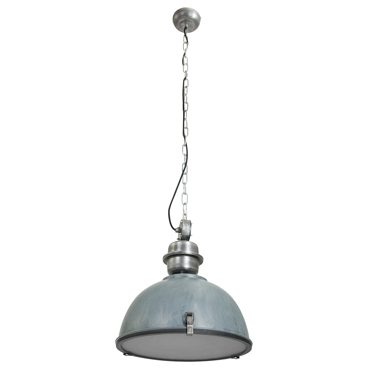 Hanglamp Bikkel 7586GR robuuste grijze lamp met karakter