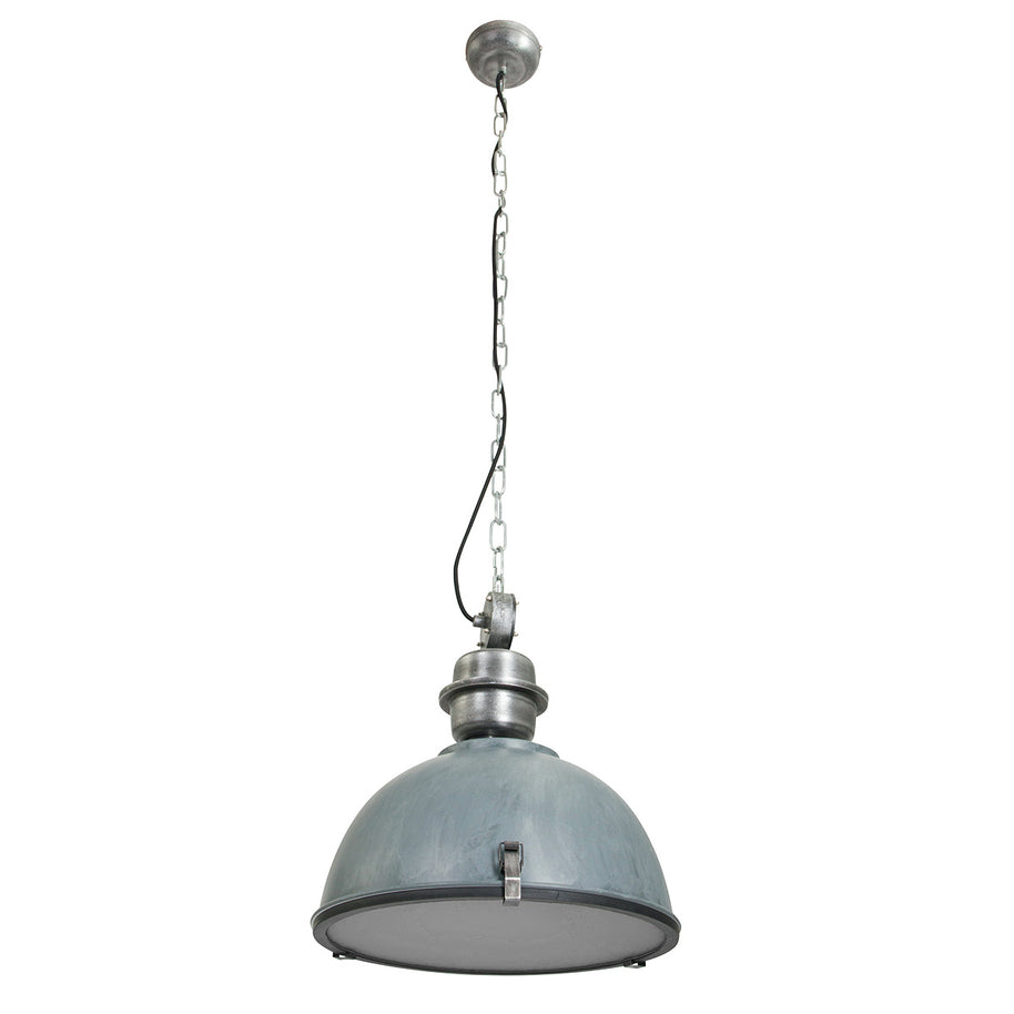 Hanglamp Bikkel 7586GR robuuste grijze lamp met karakter