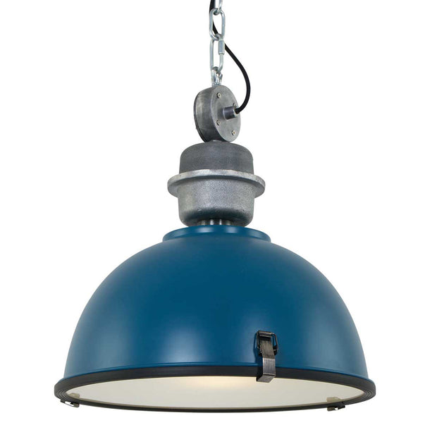 Hanglamp Bikkel 7586PE petrol met stoere industriële look