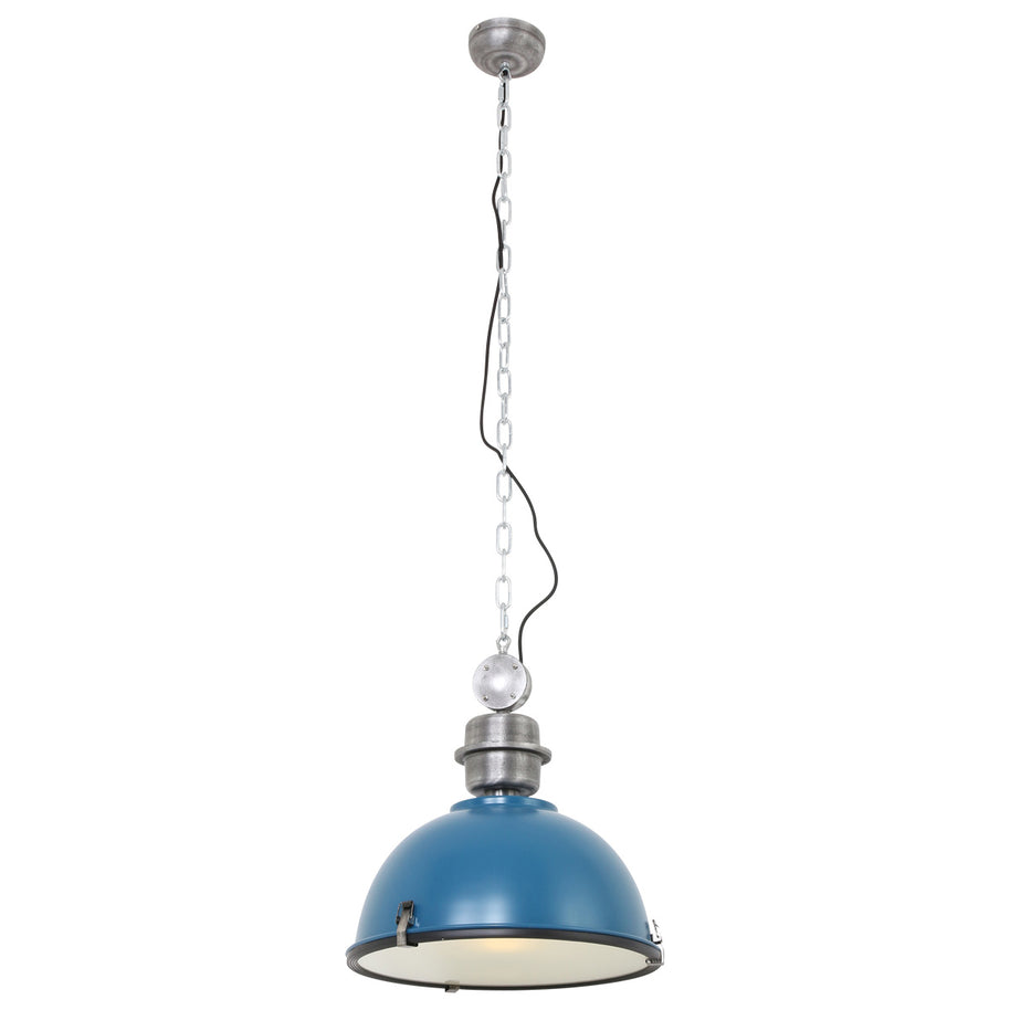 Hanglamp Bikkel 7586PE petrol met stoere industriële look