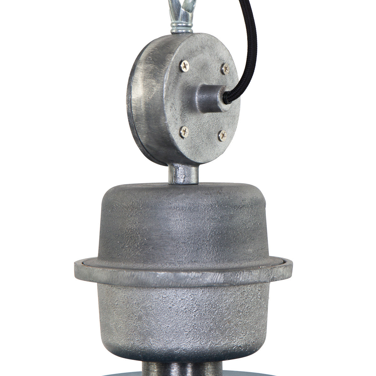 Hanglamp Bikkel 7586PE petrol met stoere industriële look