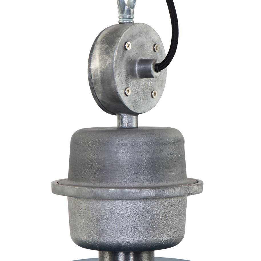 Hanglamp Bikkel 7586PE petrol met stoere industriële look