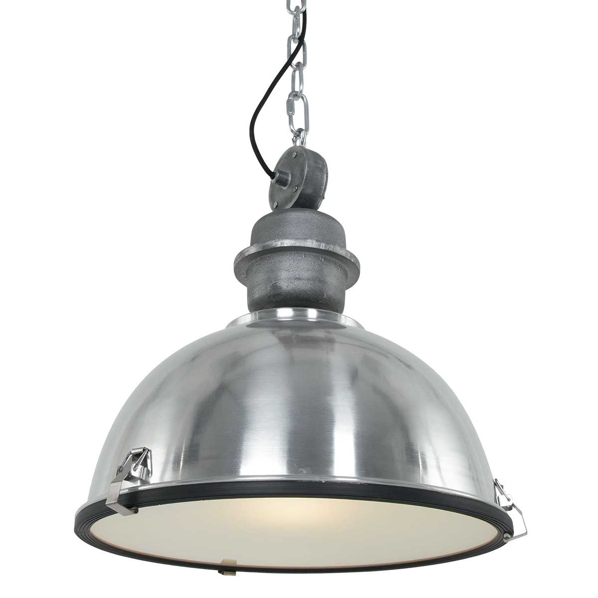 Hanglamp Bikkel 7586ST stoere stalen lamp met karakter