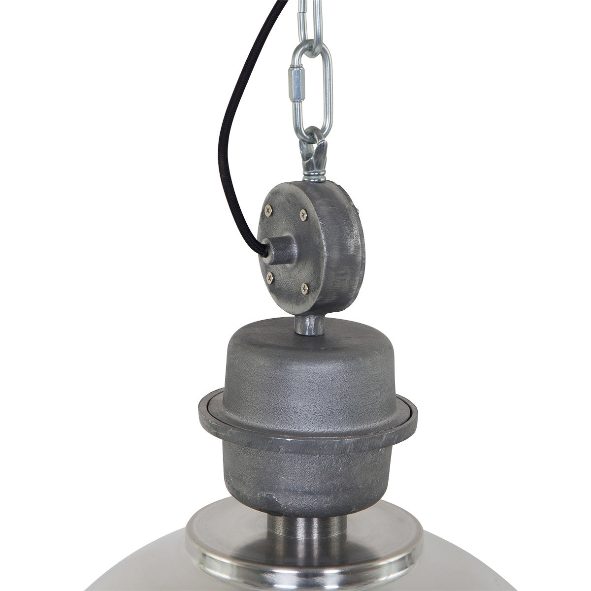 Hanglamp Bikkel 7586ST stoere stalen lamp met karakter