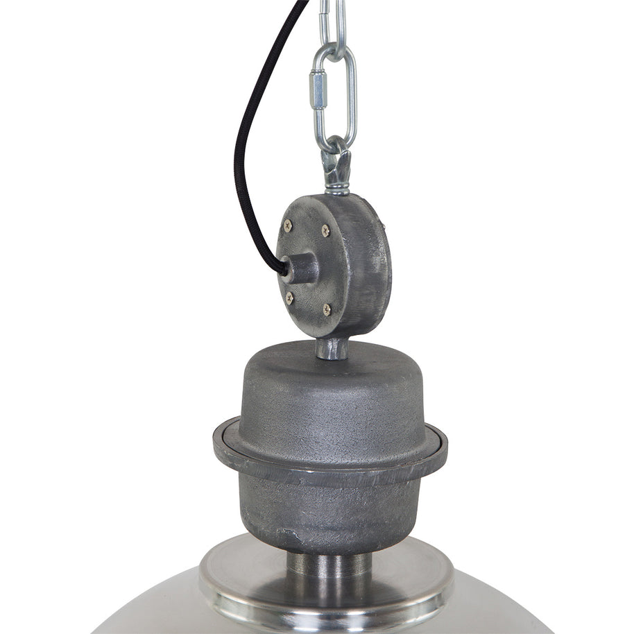 Hanglamp Bikkel 7586ST stoere stalen lamp met karakter