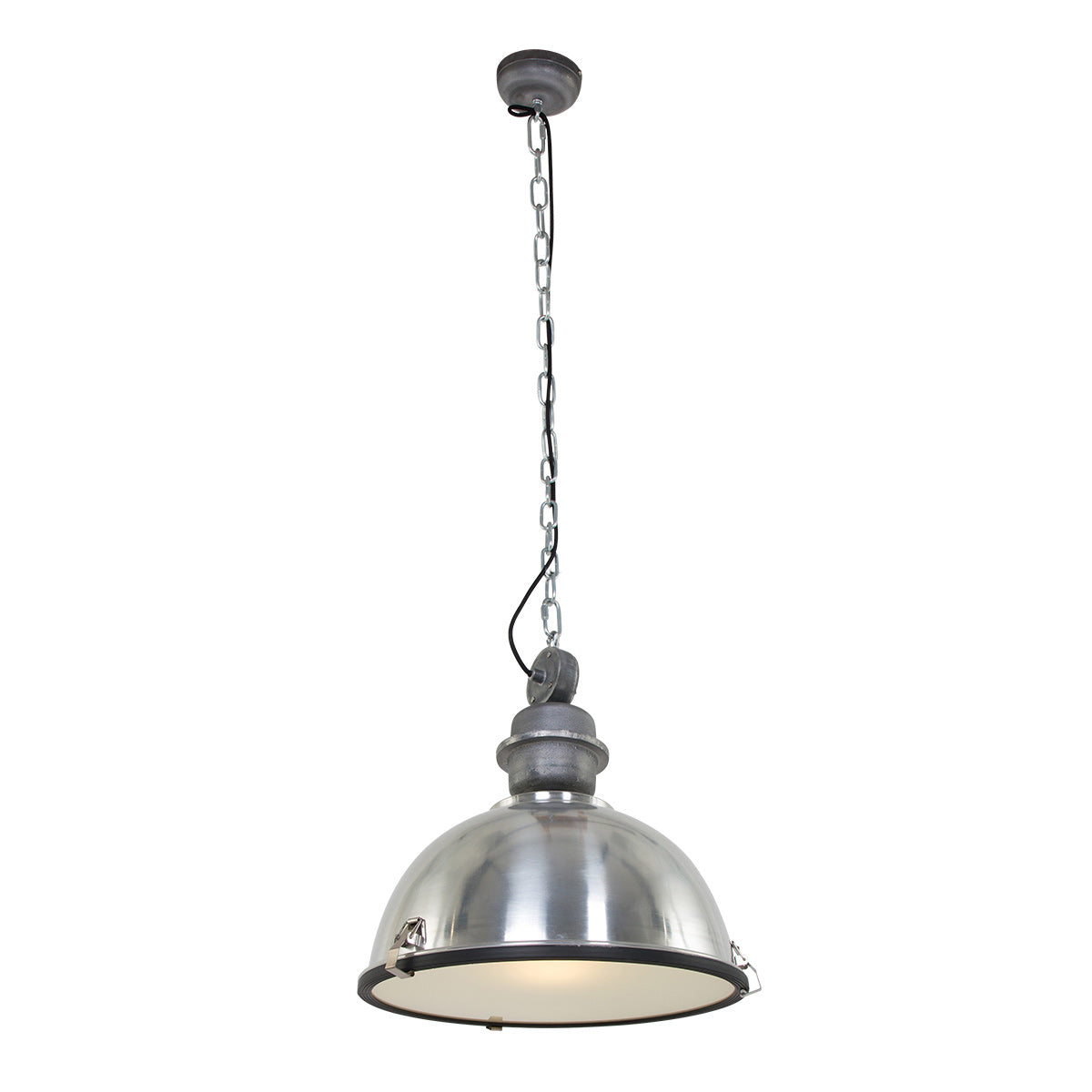 Hanglamp Bikkel 7586ST stoere stalen lamp met karakter