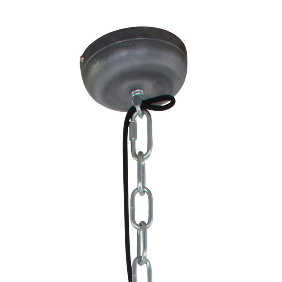 Hanglamp Bikkel 7586ST stoere stalen lamp met karakter