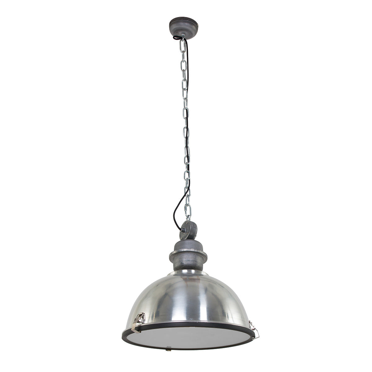 Hanglamp Bikkel 7586ST stoere stalen lamp met karakter