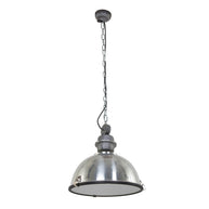 Hanglamp Bikkel 7586ST stoere stalen lamp met karakter