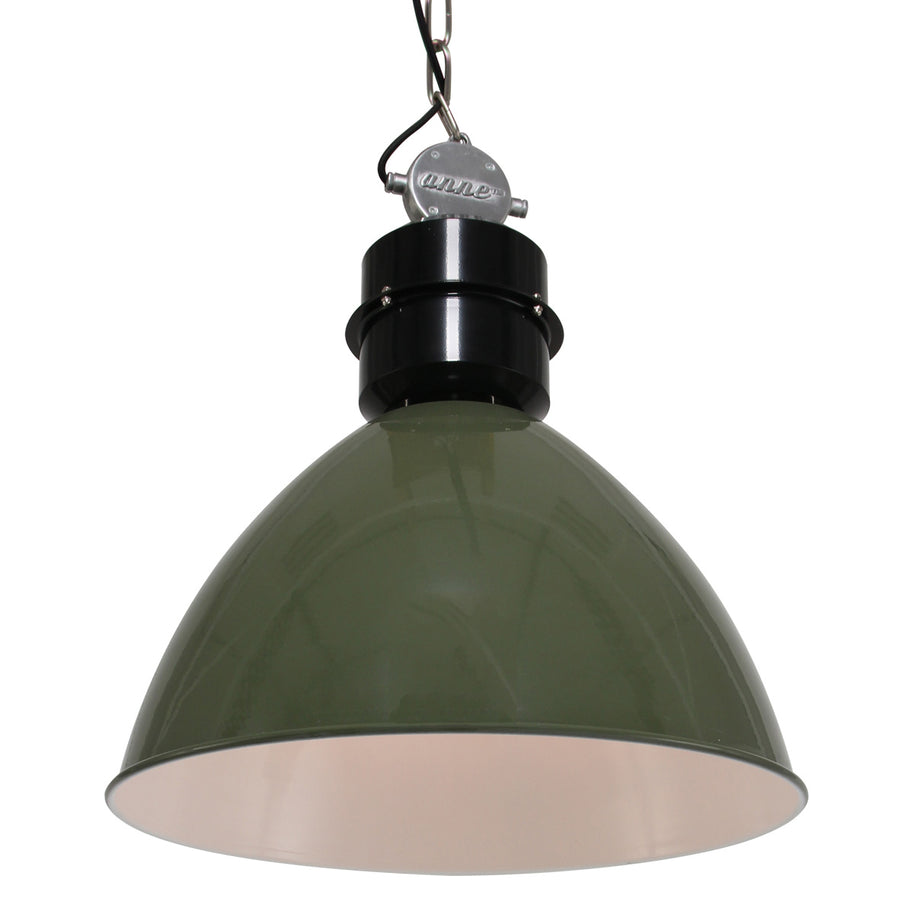 Olijfgroene hanglamp Frisk 7696G – stoer en landelijk ontwerp
