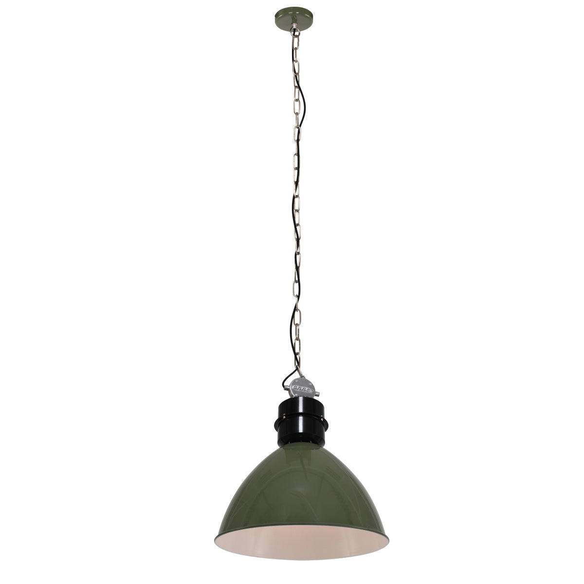 Olijfgroene hanglamp Frisk 7696G – stoer en landelijk ontwerp