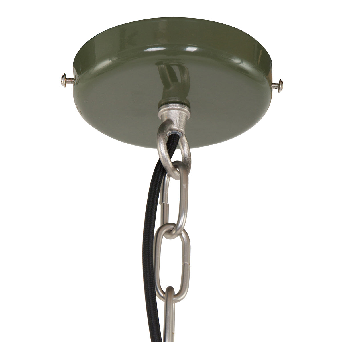 Olijfgroene hanglamp Frisk 7696G – stoer en landelijk ontwerp