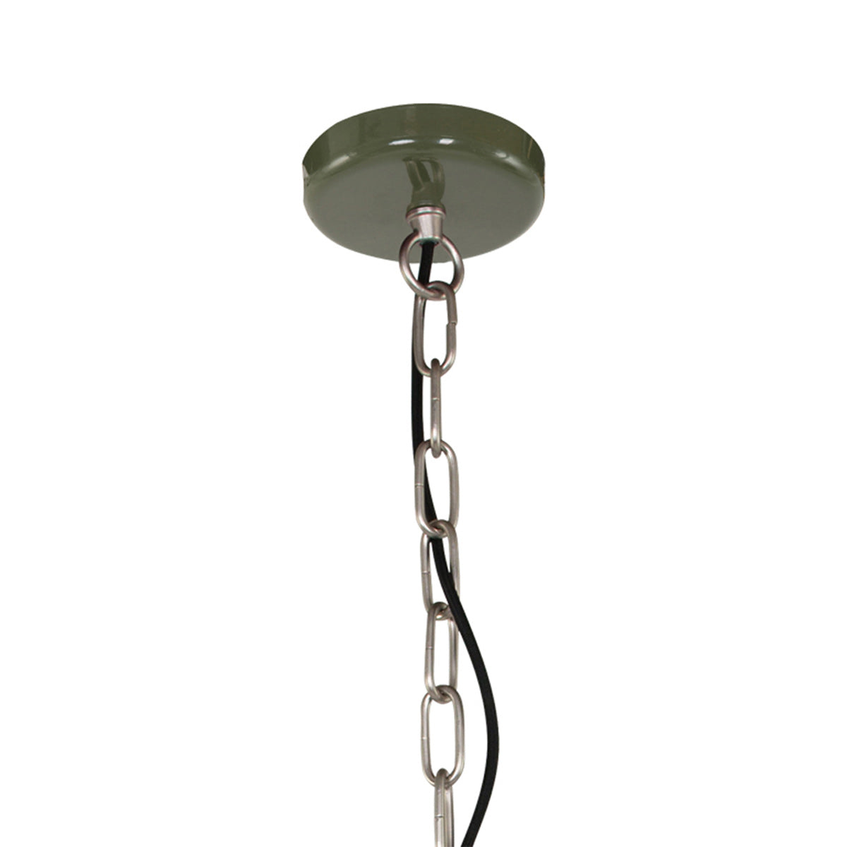 Olijfgroene hanglamp Frisk 7696G – stoer en landelijk ontwerp
