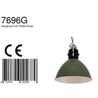 Olijfgroene hanglamp Frisk 7696G – stoer en landelijk ontwerp