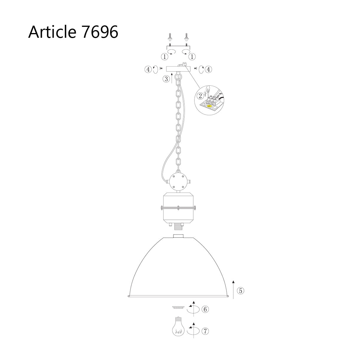 Industriële Grijze Hanglamp Frisk 7696GR – Robuust en Stijlvol