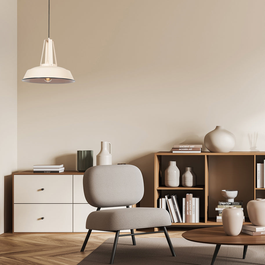 Crèmekleurige hanglamp Eden 7704CR – landelijke stijl en tijdloos ontwerp