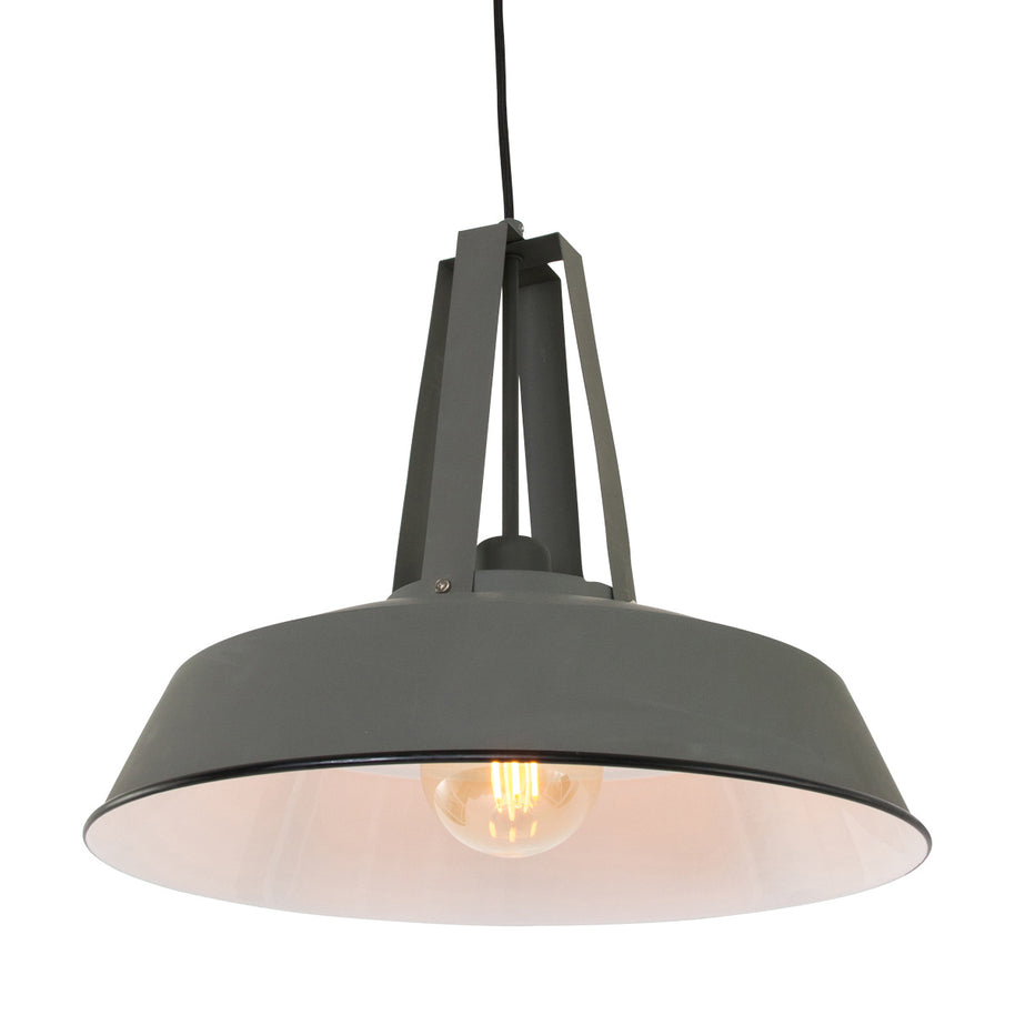 Grijze hanglamp Eden 7704GR met E27‑fitting