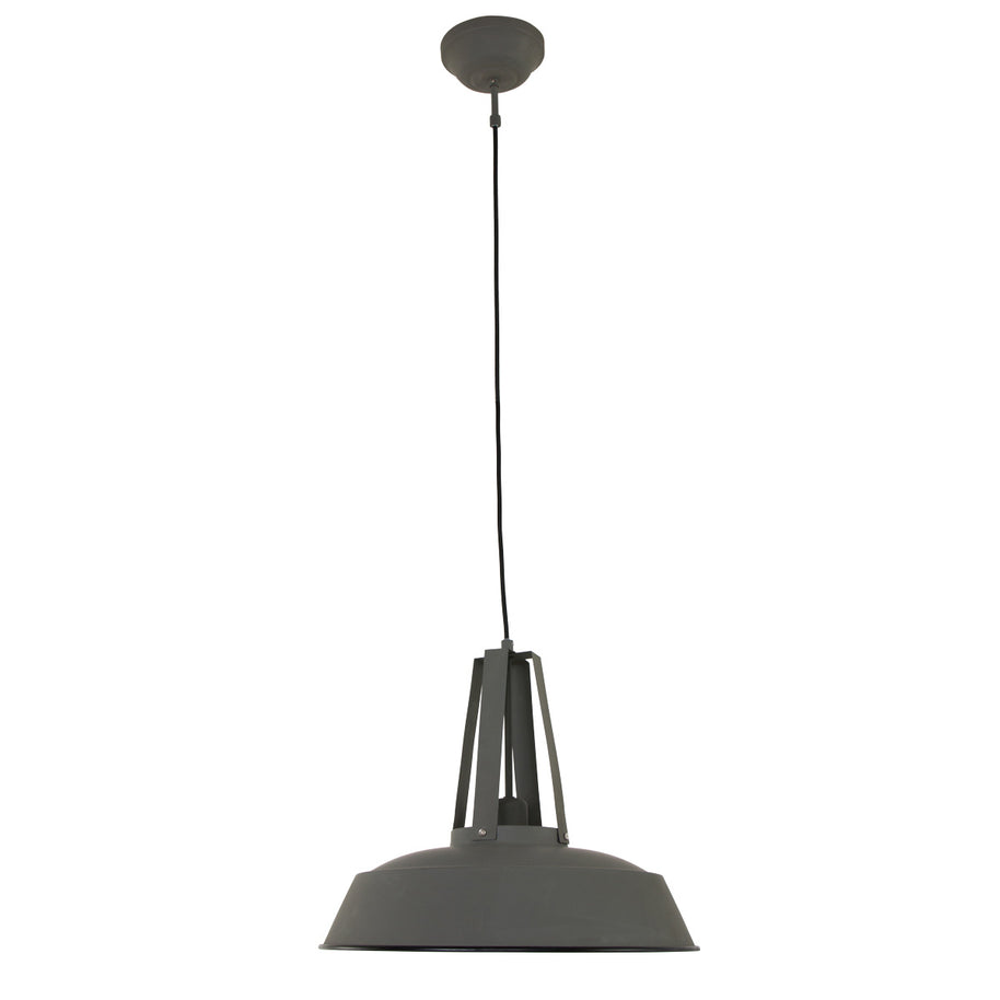 Grijze hanglamp Eden 7704GR met E27‑fitting