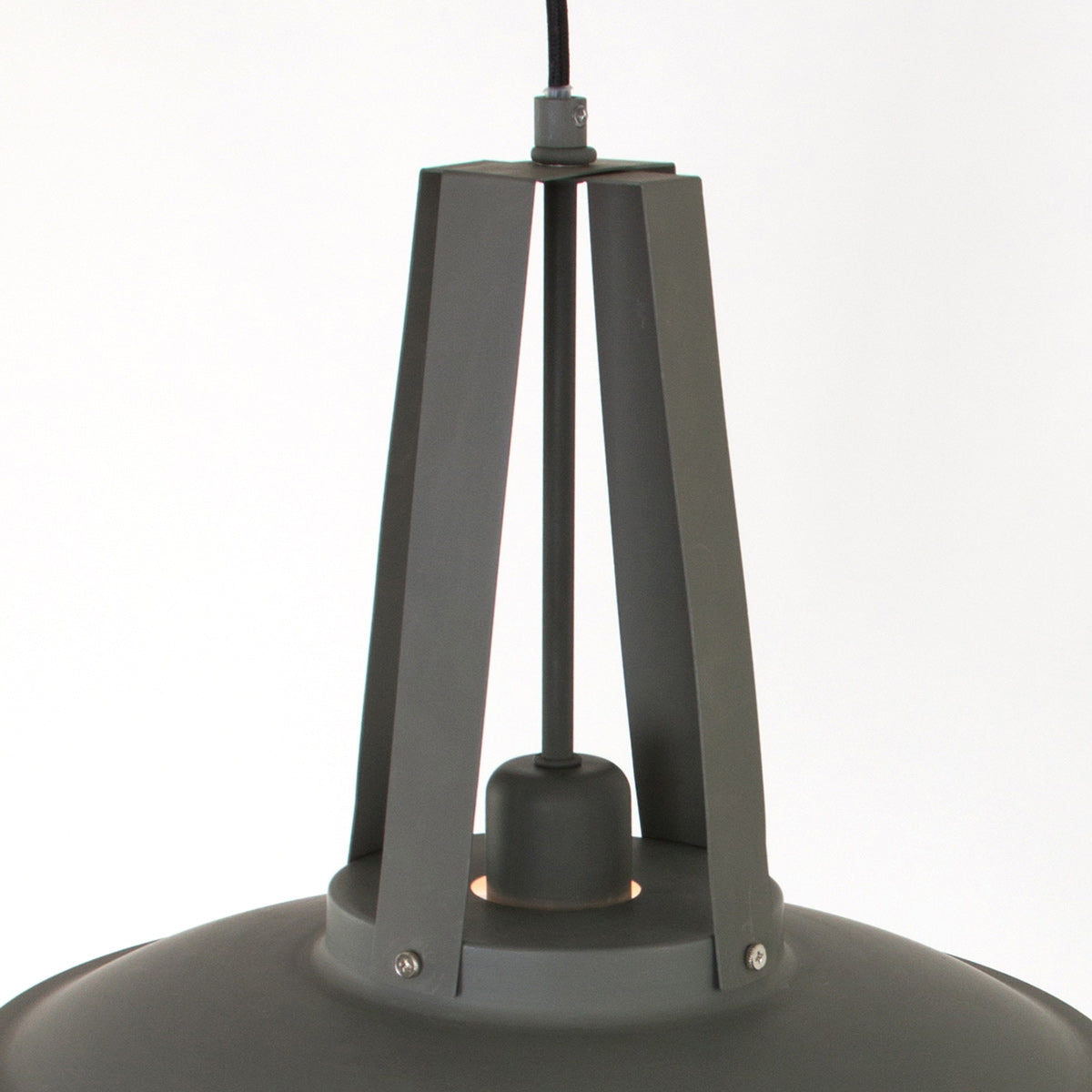 Grijze hanglamp Eden 7704GR met E27‑fitting