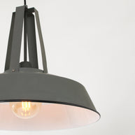 Grijze hanglamp Eden 7704GR met E27‑fitting