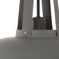 Grijze hanglamp Eden 7704GR met E27‑fitting